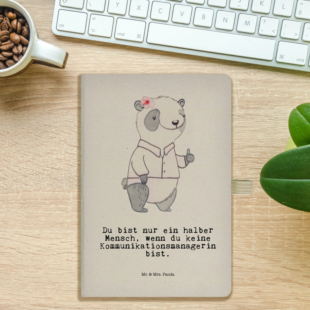 Cotton notebook Communications Manager Heart notebook, notepad, address book, writing book, sketchbook, diary, journal, entry book, notes, gift, gift idea, best, farewell gift, passing exam, anniversary, retirement, promotion, job start, sayings, funny, profession