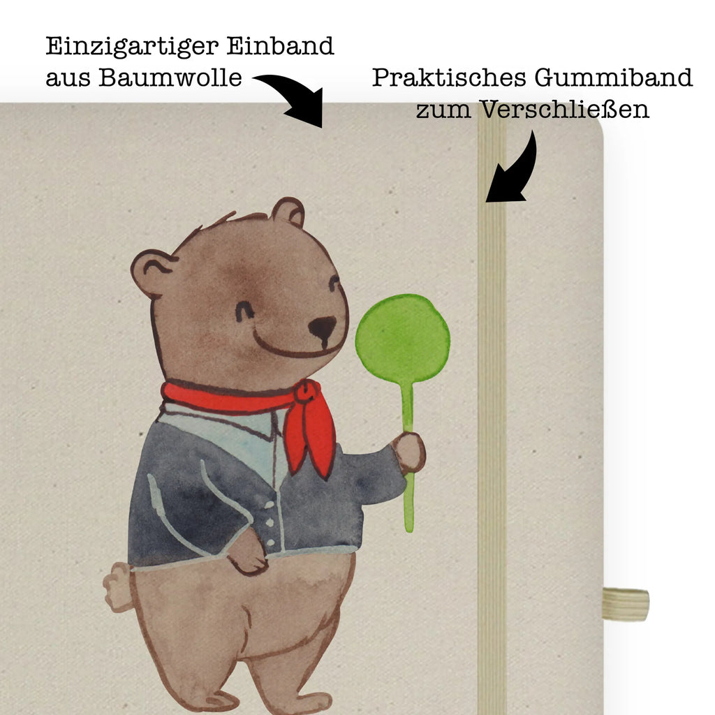 Cotton notebook Conductor heart notes, journal, notebook, writing book, diary, notepad, address book, sketchbook, entry book, gift, gift idea, best, farewell gift, passing exam, anniversary, retirement, promotion, job start, sayings, funny, profession