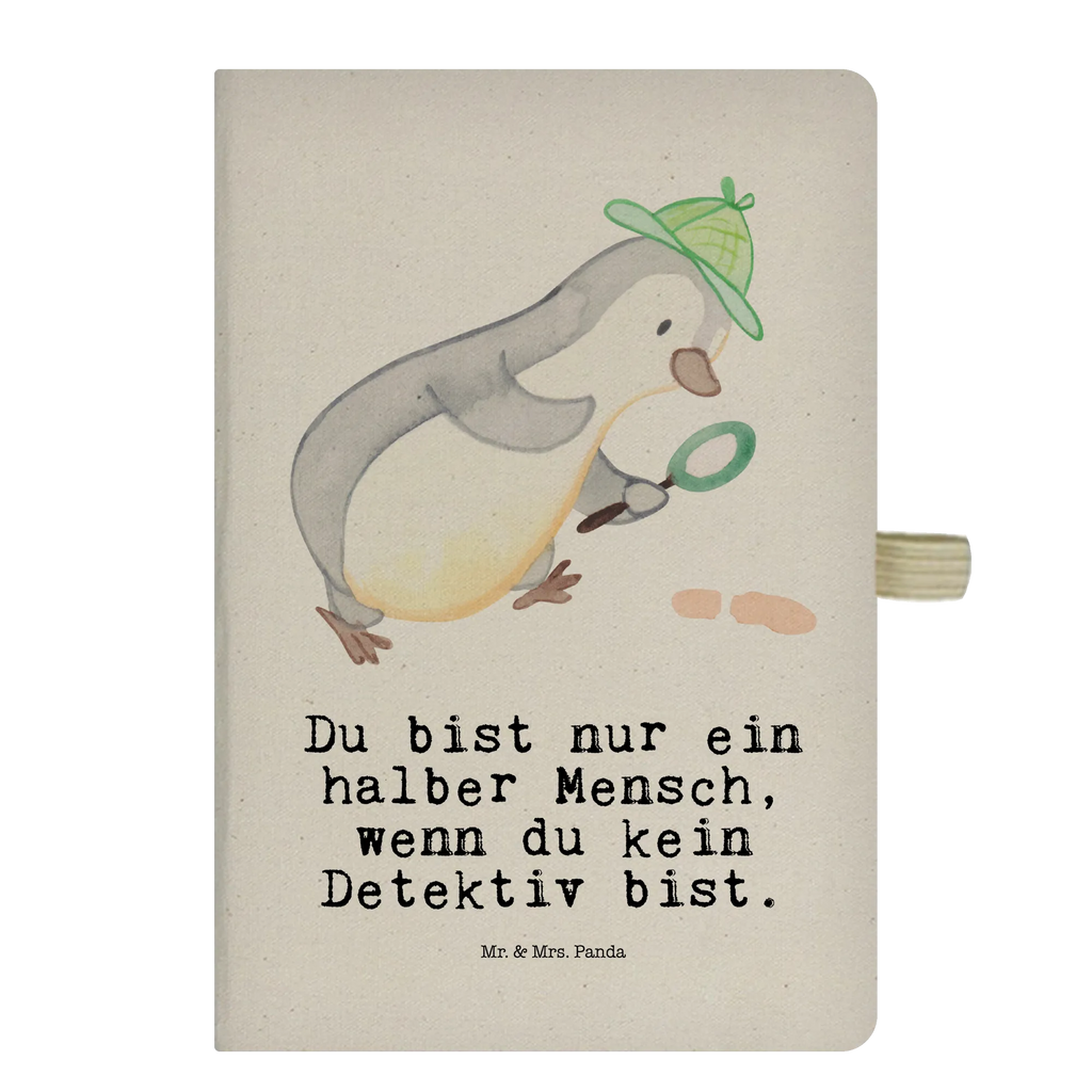 Cotton notebook Detective heart entry book, sketchbook, journal, diary, notepad, notebook, address book, notes, writing book, gift, gift idea, best, farewell gift, passing exam, anniversary, retirement, promotion, job start, sayings, funny, profession