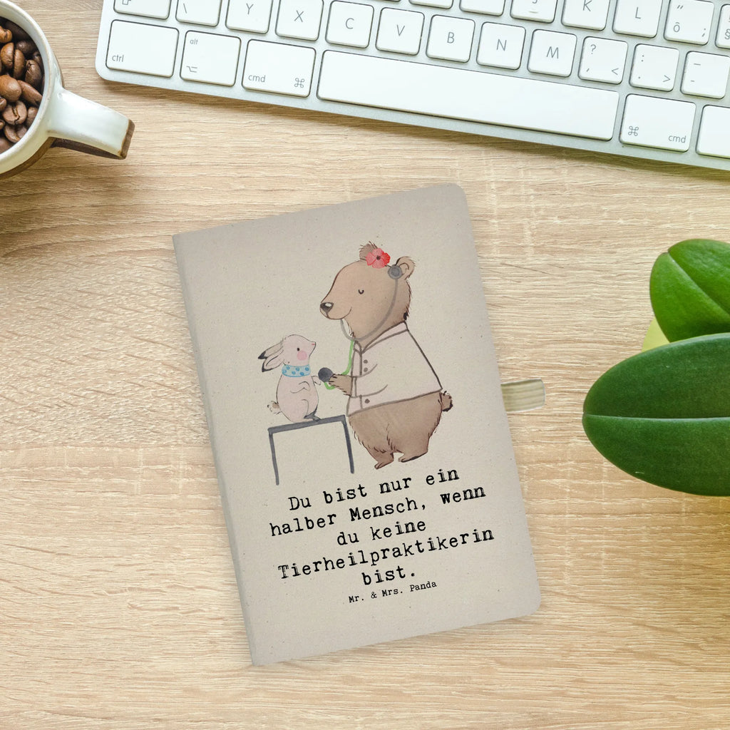 Cotton notebook Animal Naturopath Heart writing book, address book, notepad, notebook, journal, diary, sketchbook, entry book, notes, gift, gift idea, best, farewell gift, passing exam, anniversary, retirement, promotion, job start, sayings, funny, profession