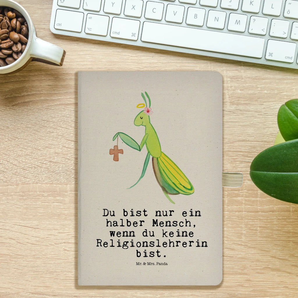 Cotton notebook Religious teacher Heart diary, journal, writing book, notes, notepad, address book, notebook, entry book, sketchbook, gift, gift idea, best, farewell gift, passing exam, anniversary, retirement, promotion, job start, sayings, funny, profession