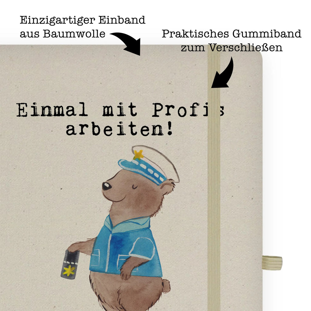 Cotton notebook policeman Passion notepad, sketchbook, address book, notebook, writing book, journal, entry book, notes, diary, gift, gift idea, best, farewell gift, passing exam, anniversary, retirement, promotion, job start, sayings, funny, profession