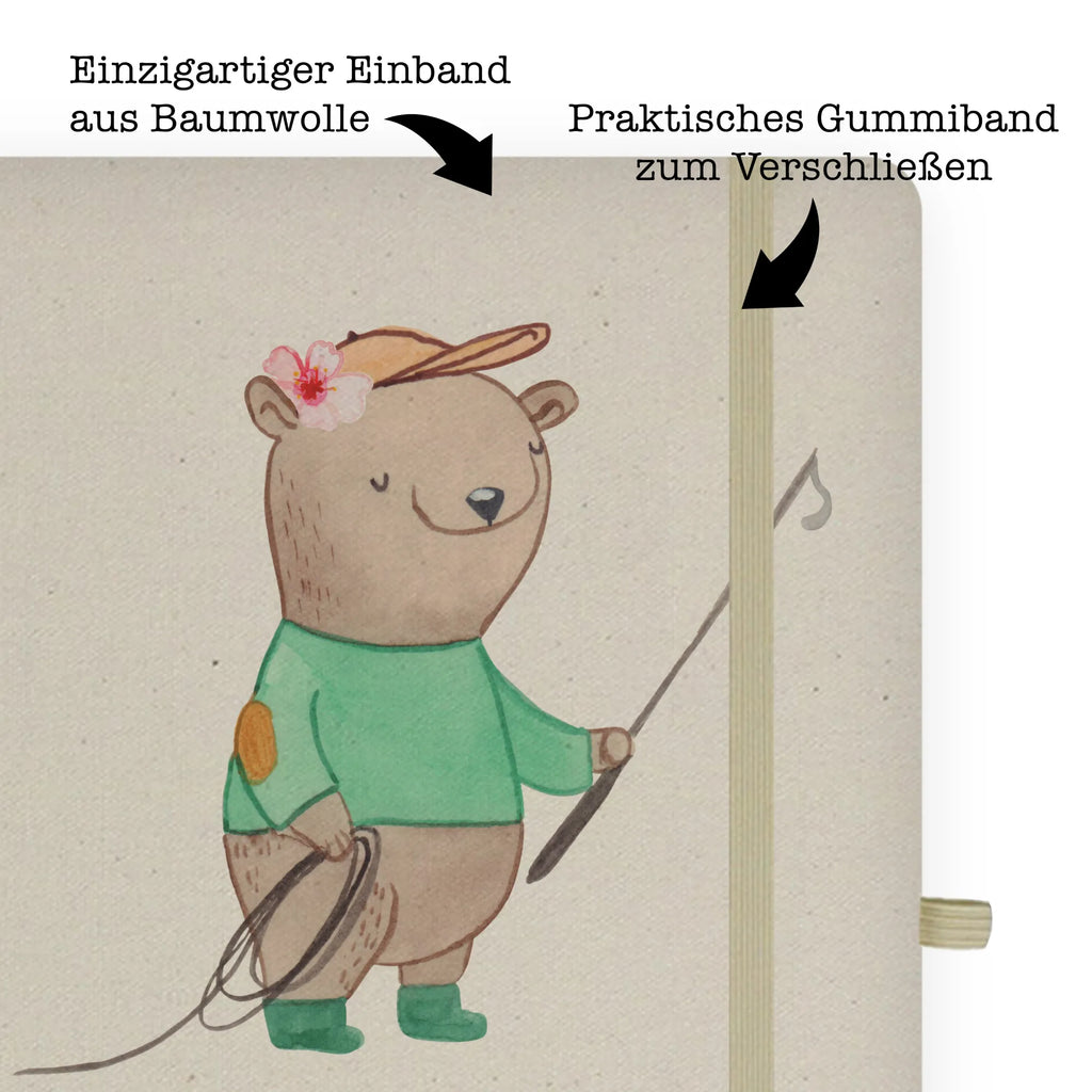 Bawełniany notes DIN A5 instruktorka jazdy konnej serce Zawód, Wykształcenie, Jubileusz, Pożegnanie, Emerytura, Kolega, Koleżanka, Prezent, Dawać, Pracownik, Współpracownik, Firma, Dziękuję, Dziękuję bardzo