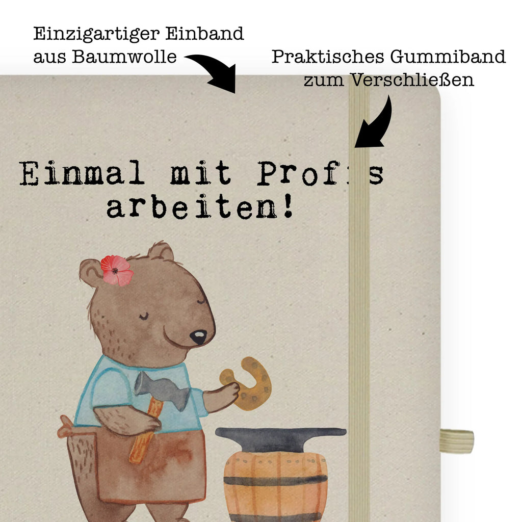 Cotton notebook female blacksmith Passion sketchbook, notes, notepad, writing book, entry book, journal, notebook, diary, address book, gift, gift idea, best, farewell gift, passing exam, anniversary, retirement, promotion, job start, sayings, funny, profession