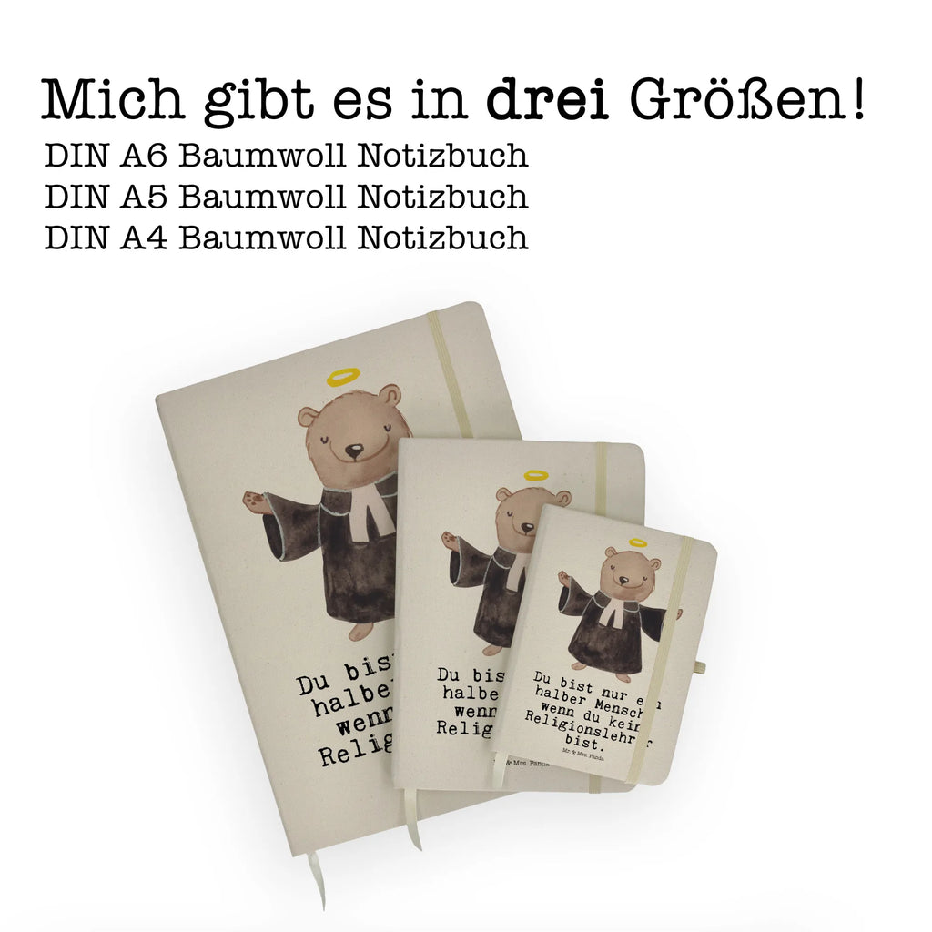 Cotton notebook Religious teacher heart sketchbook, notepad, writing book, entry book, notes, diary, address book, journal, notebook, gift, gift idea, best, farewell gift, passing exam, anniversary, retirement, promotion, job start, sayings, funny, profession