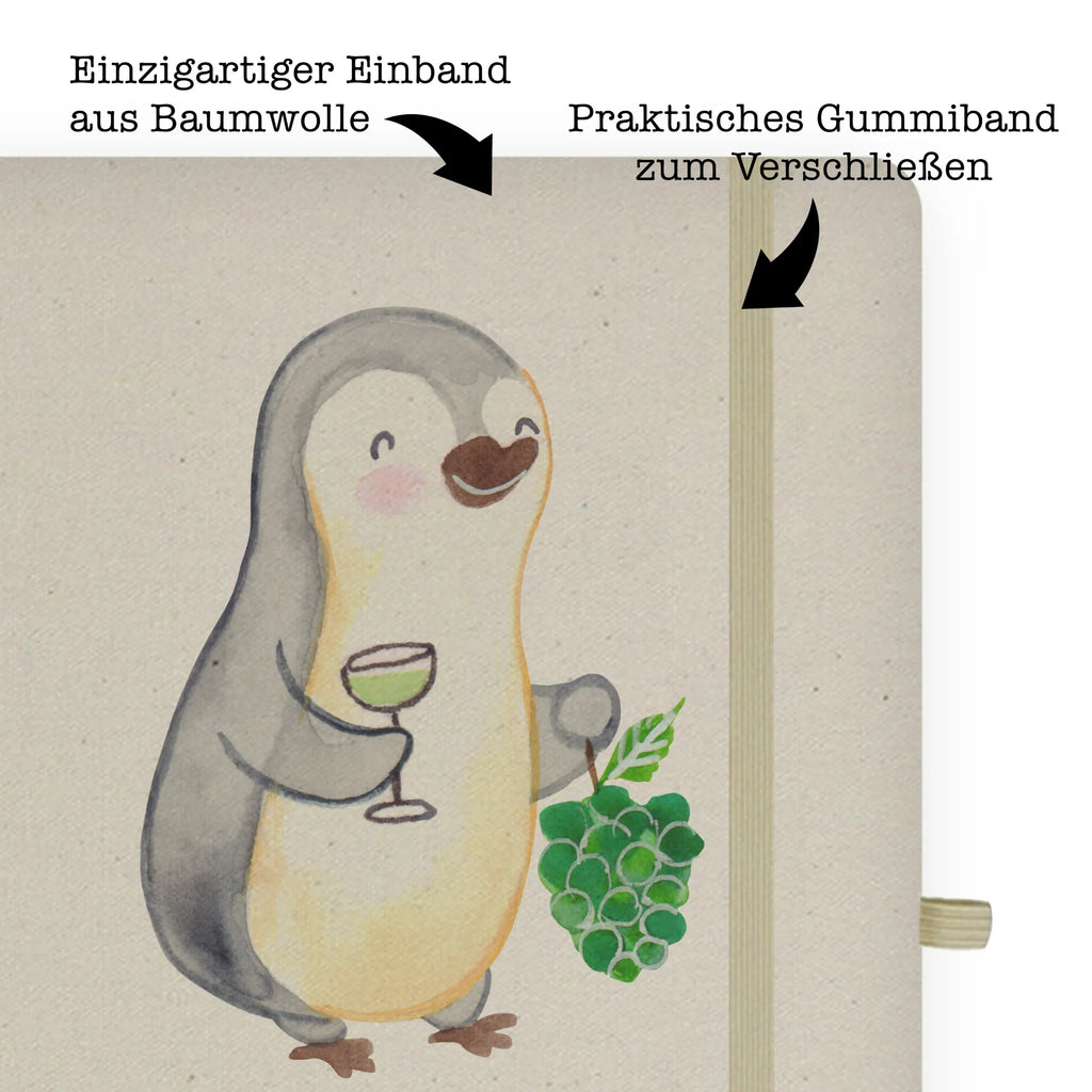 Cotton notebook winemaker heart diary, notes, notepad, journal, writing book, notebook, address book, sketchbook, entry book, gift, gift idea, best, farewell gift, passing exam, anniversary, retirement, promotion, job start, sayings, funny, profession