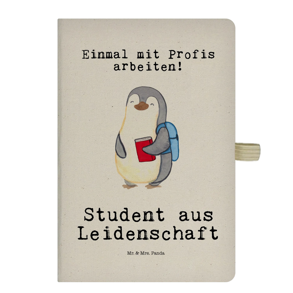 DIN A6 Baumwoll Notizbuch Student aus Leidenschaft Notizen, Eintragebuch, Tagebuch, Notizblock, Adressbuch, Journal, Kladde, Skizzenbuch, Notizheft, Schreibbuch, Schreibheft, Beruf, Ausbildung, Jubiläum, Abschied, Rente, Kollege, Kollegin, Geschenk, Schenken, Arbeitskollege, Mitarbeiter, Firma, Danke, Dankeschön