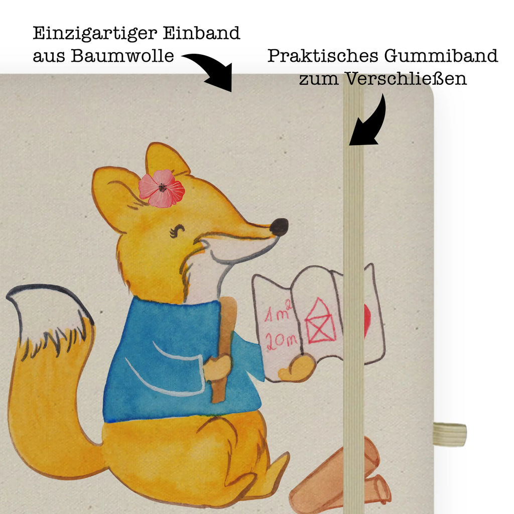 Cotton notebook Interior Architecture Assistant heart writing book, notes, notepad, sketchbook, address book, notebook, journal, diary, entry book, gift, gift idea, best, farewell gift, passing exam, anniversary, retirement, promotion, job start, sayings, funny, profession