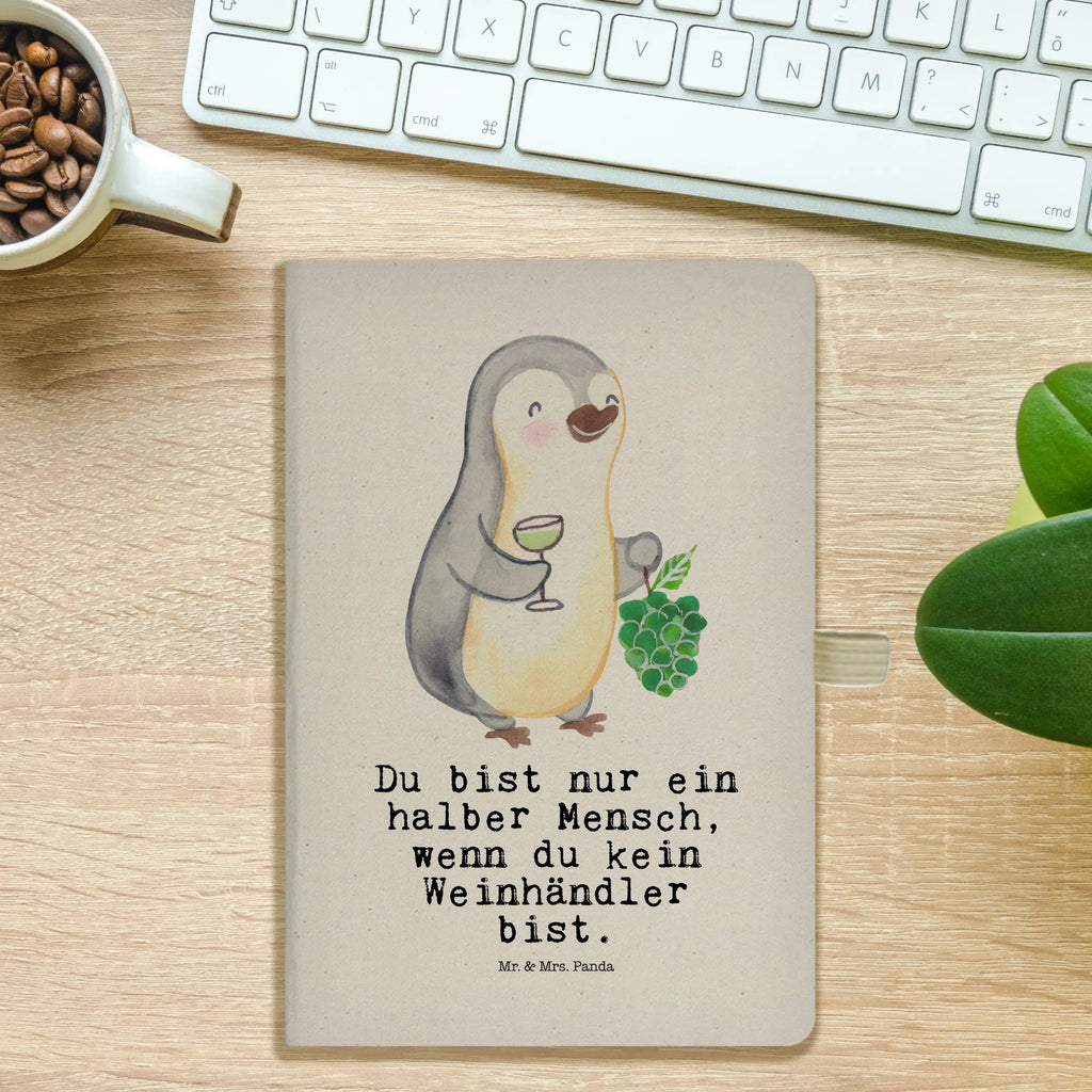 Cotton notebook wine merchant heart notepad, address book, journal, diary, notes, entry book, writing book, notebook, sketchbook, gift, gift idea, best, farewell gift, passing exam, anniversary, retirement, promotion, job start, sayings, funny, profession