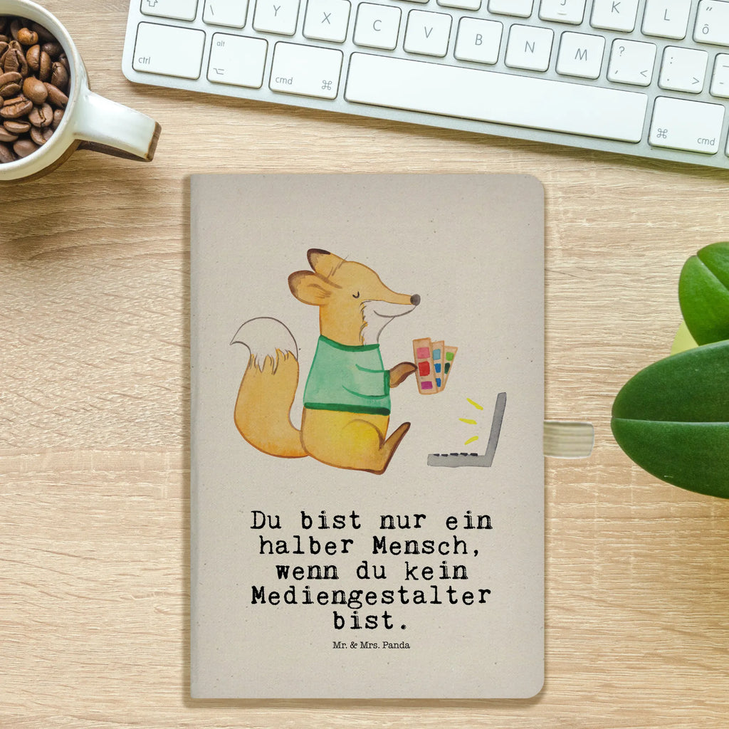 Cotton notebook Media Designer heart notebook, sketchbook, journal, entry book, address book, notepad, writing book, diary, notes, gift, gift idea, best, farewell gift, passing exam, anniversary, retirement, promotion, job start, sayings, funny, profession