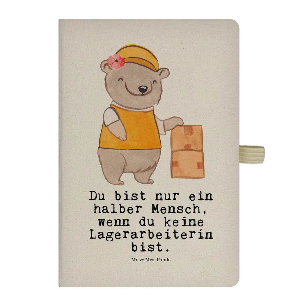 Bawełniany notatnik DIN A4 pracownica magazynowa Serce Zawód, Wykształcenie, Jubileusz, Pożegnanie, Emerytura, Kolega, Koleżanka, Prezent, Dawać, Pracownik, Współpracownik, Firma, Dziękuję, Dziękuję bardzo