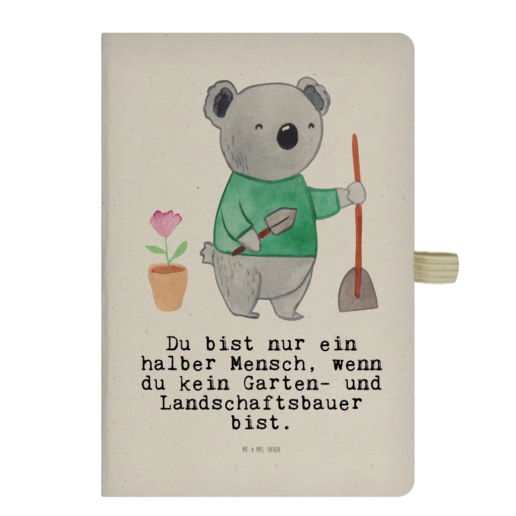 Cotton notebook Garden and Landscape Gardener Heart diary, journal, entry book, writing book, notes, sketchbook, address book, notepad, notebook, gift, gift idea, best, farewell gift, passing exam, anniversary, retirement, promotion, job start, sayings, funny, profession