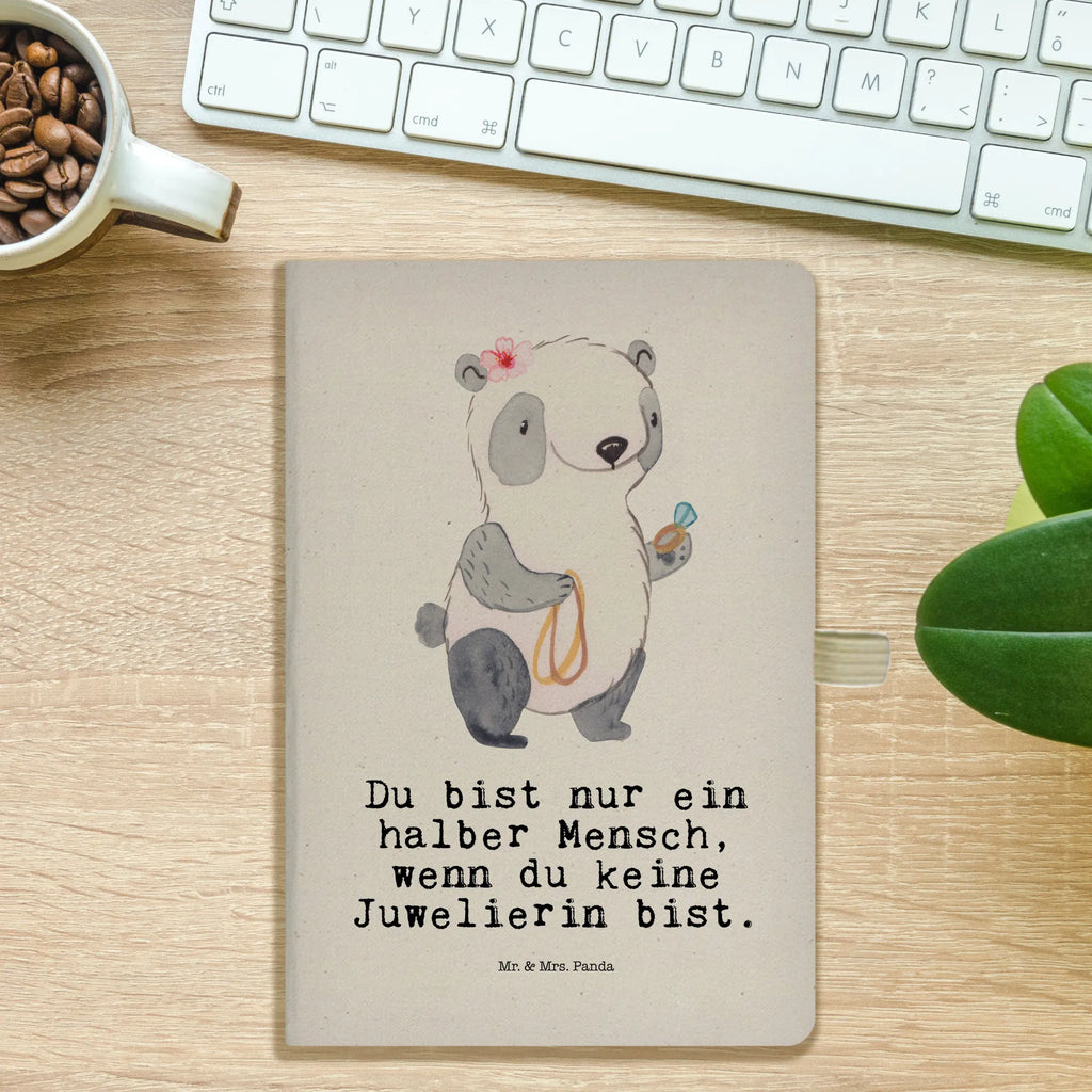 Bawełniany notatnik DIN A4 jubilerka serce Notizen, Eintragebuch, Tagebuch, Notizblock, Adressbuch, Journal, Kladde, Skizzenbuch, Notizheft, Schreibbuch, Schreibheft, Beruf, Ausbildung, Jubiläum, Abschied, Rente, Kollege, Kollegin, Geschenk, Schenken, Arbeitskollege, Mitarbeiter, Firma, Danke, Dankeschön, Juwelierin, Goldschmiedin, Schmuckwarenhändlerin, Schmuckgeschäft, Eröffnung