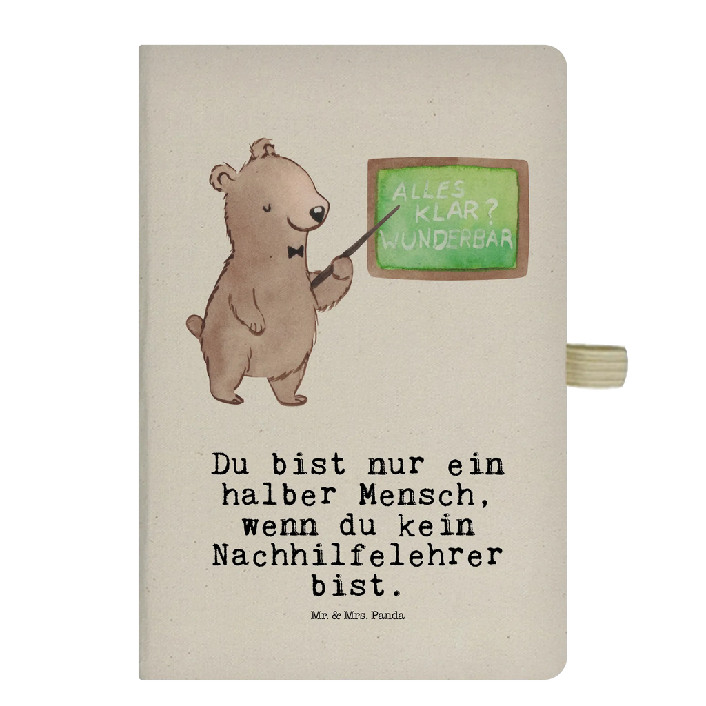 Bawełniany notatnik DIN A4 korepetytor serce Zawód, Wykształcenie, Jubileusz, Pożegnanie, Emerytura, Kolega, Koleżanka, Prezent, Dawać, Pracownik, Współpracownik, Firma, Dziękuję, Dziękuję bardzo