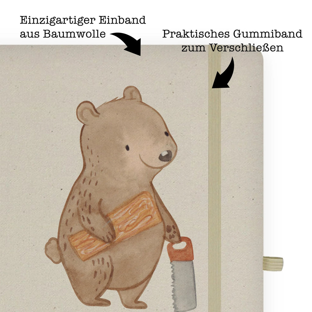 Cotton notebook Carpenter Heart notepad, notebook, writing book, notes, journal, address book, sketchbook, diary, entry book, gift, gift idea, best, farewell gift, passing exam, anniversary, retirement, promotion, job start, sayings, funny, profession