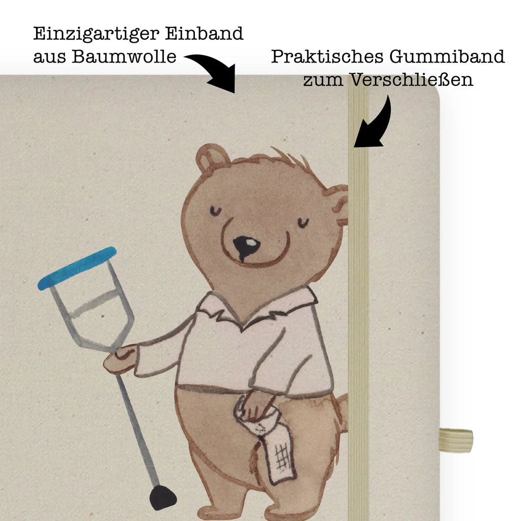 Cotton notebook Orthopedist Heart notepad, address book, notes, diary, journal, writing book, notebook, entry book, sketchbook, gift, gift idea, best, farewell gift, passing exam, anniversary, retirement, promotion, job start, sayings, funny, profession