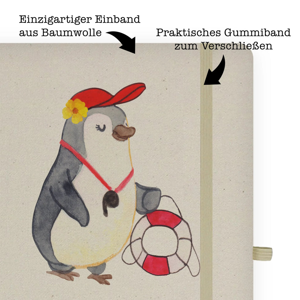 Cotton notebook Lifeguard heart journal, writing book, sketchbook, notepad, notes, entry book, diary, notebook, address book, gift, gift idea, best, farewell gift, passing exam, anniversary, retirement, promotion, job start, sayings, funny, profession