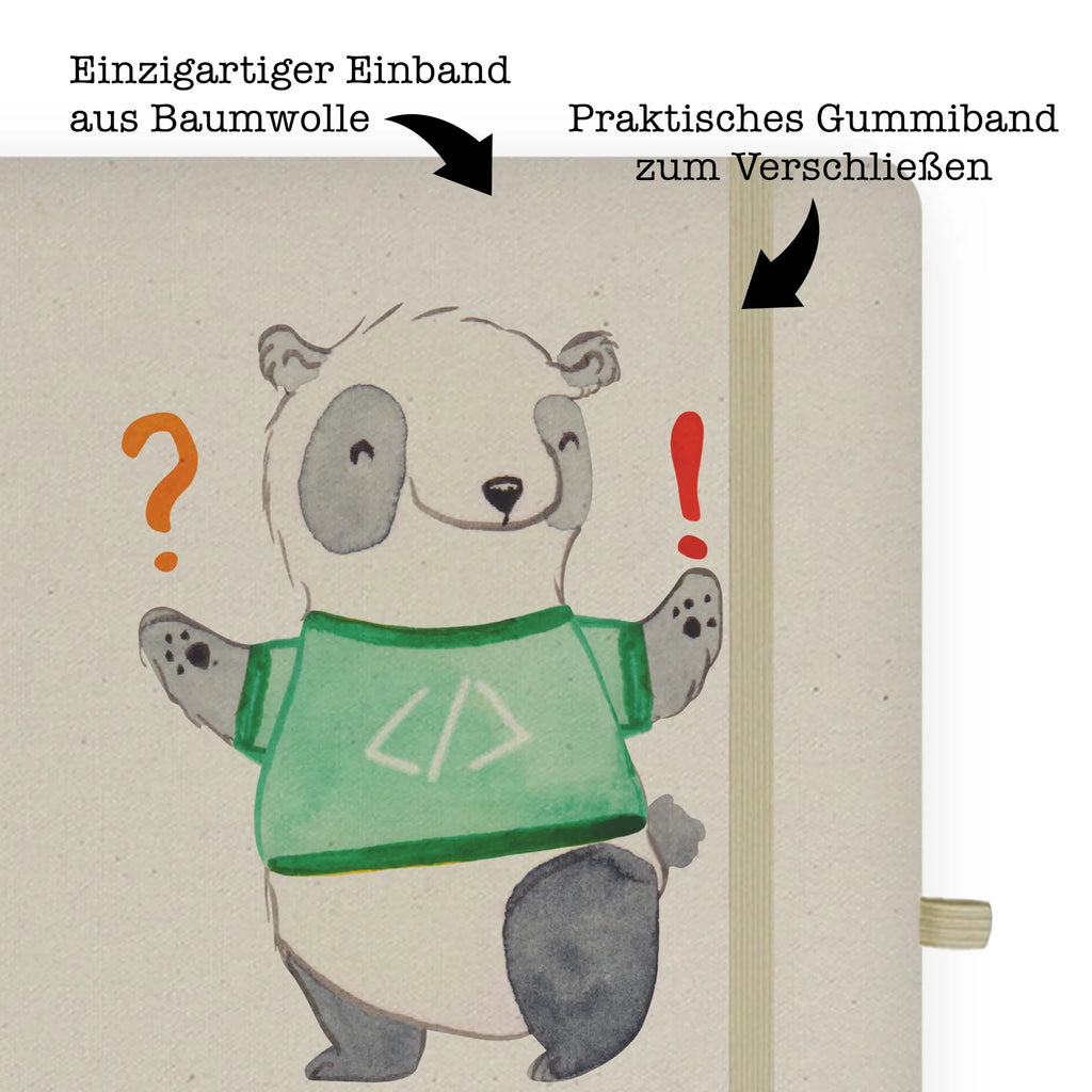 Cotton notebook Programmer Heart entry book, journal, address book, notes, sketchbook, writing book, notebook, diary, notepad, gift, gift idea, best, farewell gift, passing exam, anniversary, retirement, promotion, job start, sayings, funny, profession