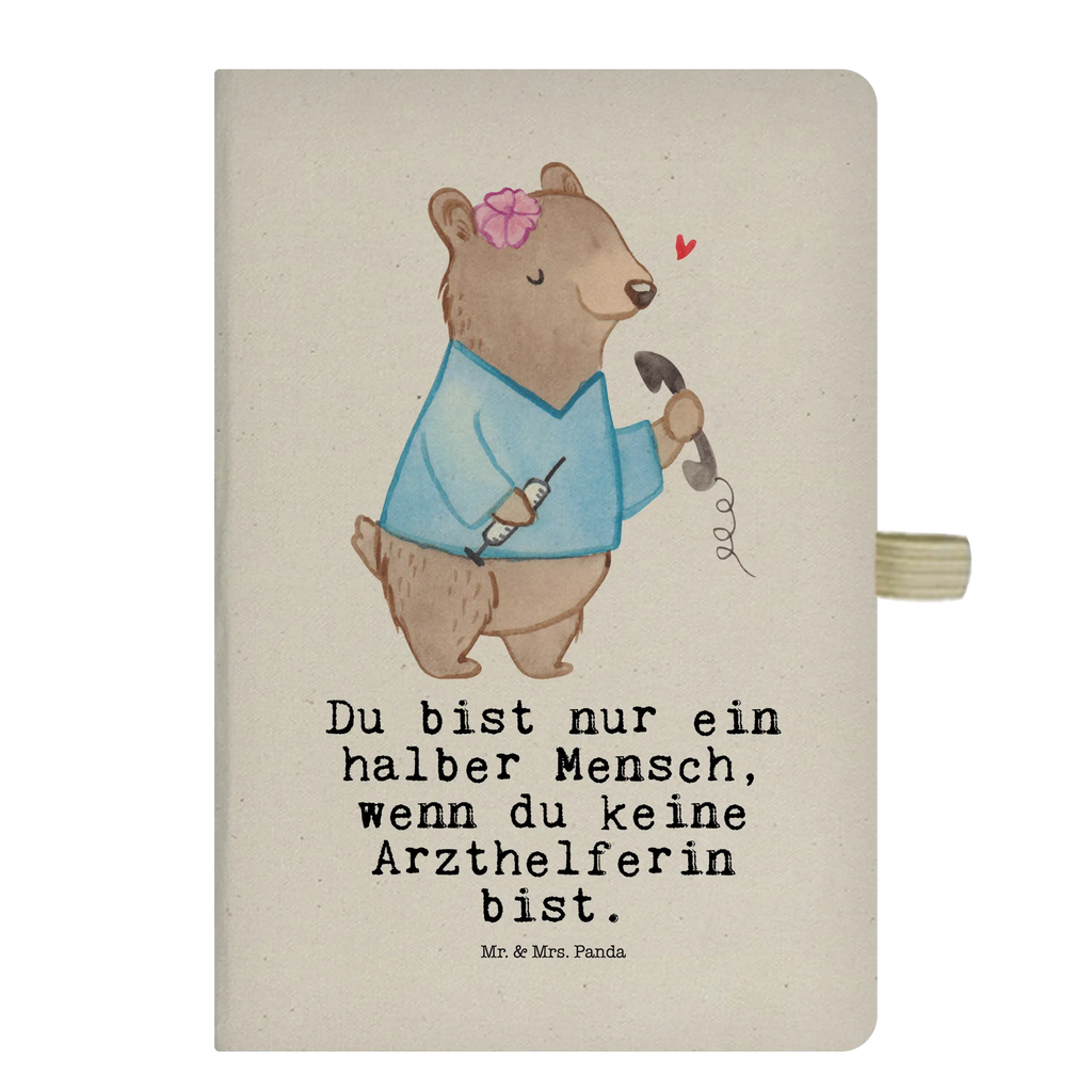 Cotton notebook medical assistant Heart diary, sketchbook, notes, writing book, address book, entry book, notebook, journal, notepad, gift, gift idea, best, farewell gift, passing exam, anniversary, retirement, promotion, job start, sayings, funny, profession