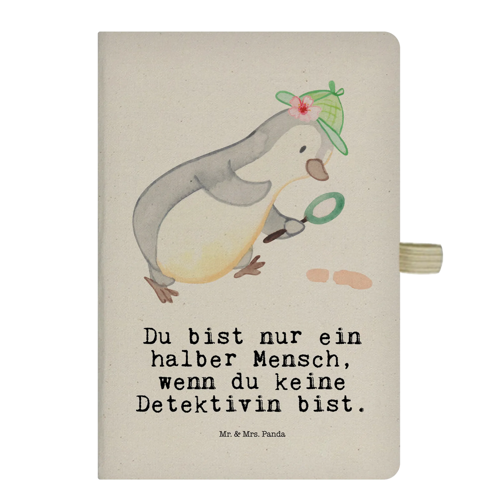 Bawełniany notes DIN A5 detektywka serce Zawód, Wykształcenie, Jubileusz, Pożegnanie, Emerytura, Kolega, Koleżanka, Prezent, Dawać, Pracownik, Współpracownik, Firma, Dziękuję, Dziękuję bardzo