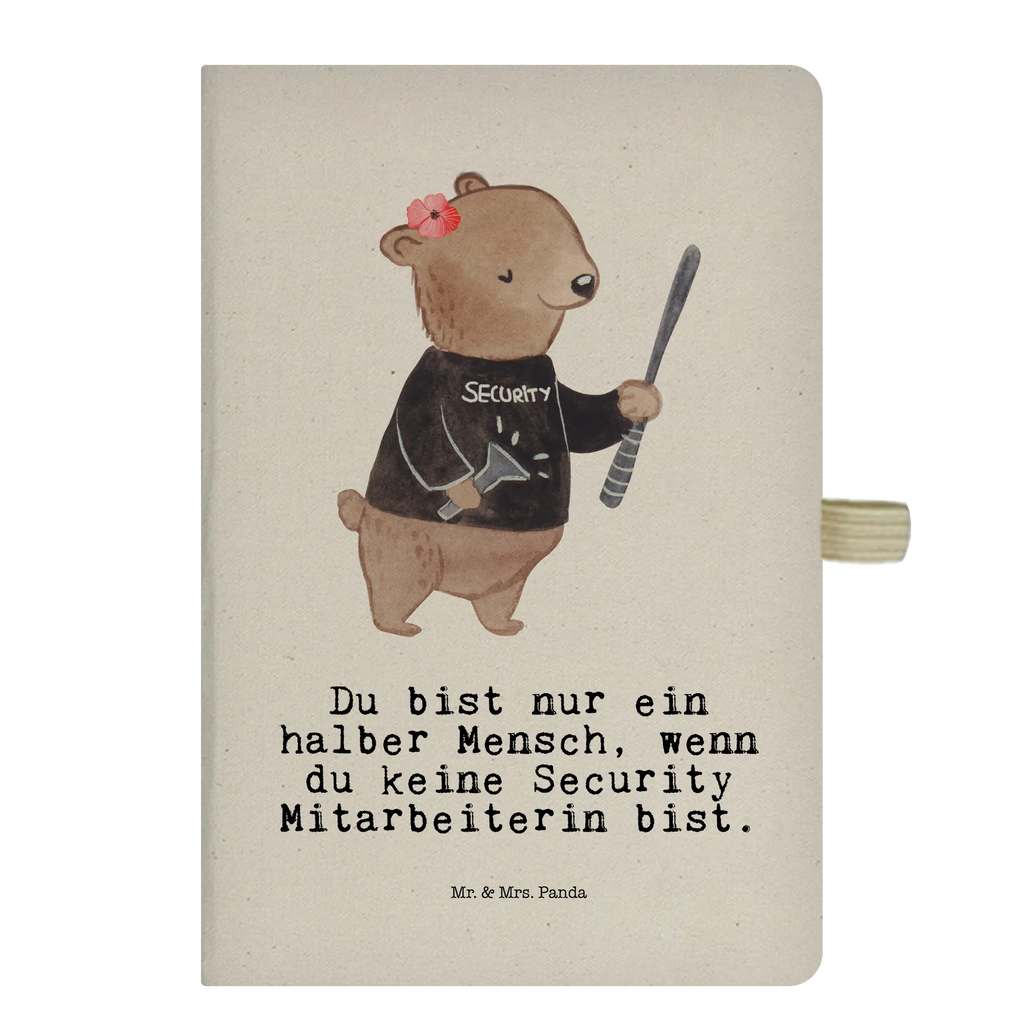 Bawełniany notes DIN A5 Pracowniczka ochrony serce Zawód, Wykształcenie, Jubileusz, Pożegnanie, Emerytura, Kolega, Koleżanka, Prezent, Dawać, Pracownik, Współpracownik, Firma, Dziękuję, Dziękuję bardzo