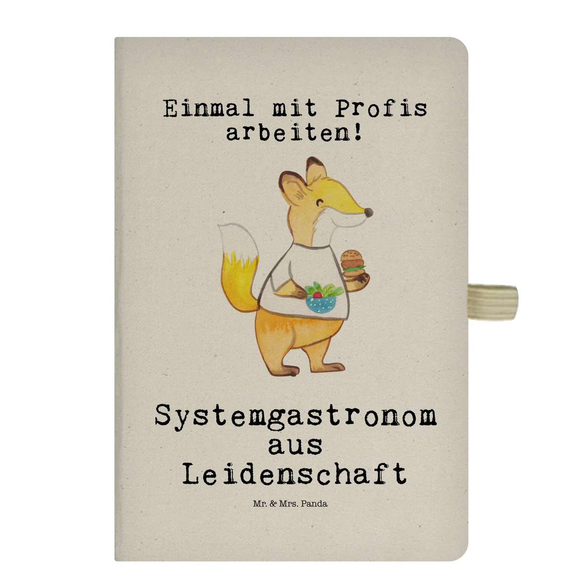 Bawełniany notes DIN A5 Systemowy gastronom pasja Zawód, Wykształcenie, Jubileusz, Pożegnanie, Emerytura, Kolega, Koleżanka, Prezent, Dawać, Pracownik, Współpracownik, Firma, Dziękuję, Dziękuję bardzo
