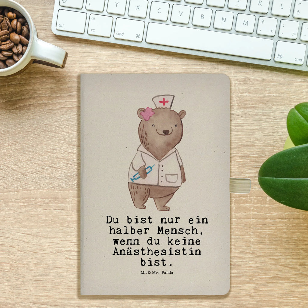 Cotton notebook anesthesiologist heart journal, address book, diary, entry book, notepad, writing book, notes, notebook, sketchbook, gift, gift idea, best, farewell gift, passing exam, anniversary, retirement, promotion, job start, sayings, funny, profession