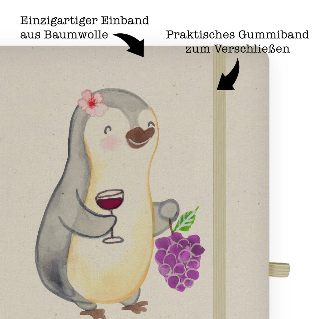 Cotton notebook female winemaker Heart writing book, diary, notebook, notepad, entry book, address book, journal, notes, sketchbook, gift, gift idea, best, farewell gift, passing exam, anniversary, retirement, promotion, job start, sayings, funny, profession