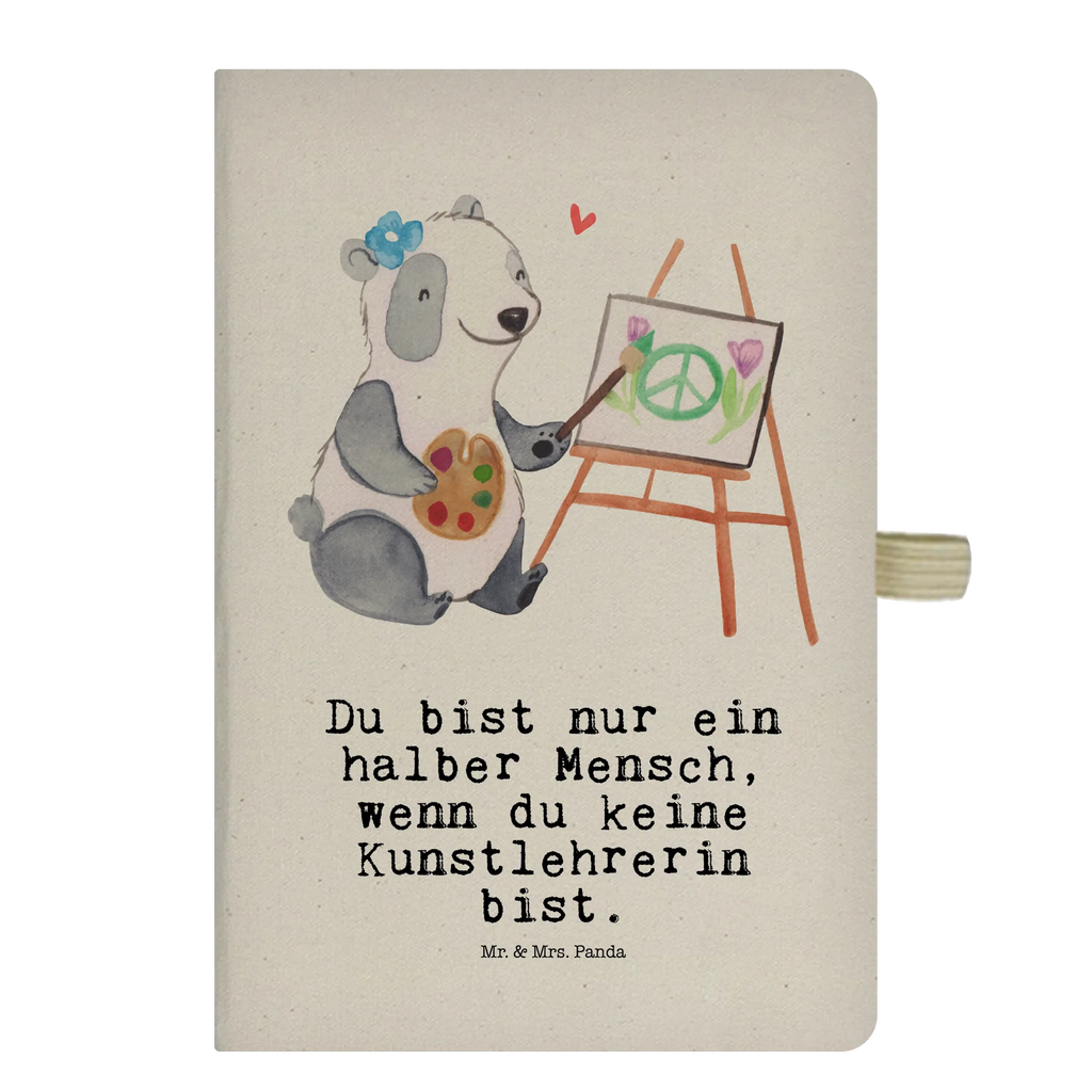 Bawełniany notes DIN A5 nauczycielka sztuki serce Zawód, Wykształcenie, Jubileusz, Pożegnanie, Emerytura, Kolega, Koleżanka, Prezent, Dawać, Pracownik, Współpracownik, Firma, Dziękuję, Dziękuję bardzo