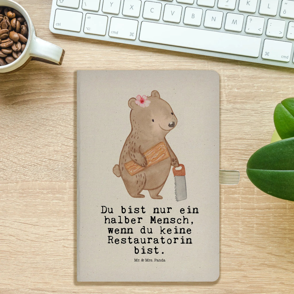 Cotton notebook Restorer Heart notes, notepad, notebook, entry book, sketchbook, writing book, journal, diary, address book, gift, gift idea, best, farewell gift, passing exam, anniversary, retirement, promotion, job start, sayings, funny, profession