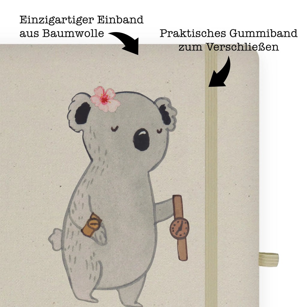 Bawełniany notes DIN A5 Zegarmistrzyni serce Zawód, Wykształcenie, Jubileusz, Pożegnanie, Emerytura, Kolega, Koleżanka, Prezent, Dawać, Pracownik, Współpracownik, Firma, Dziękuję, Dziękuję bardzo