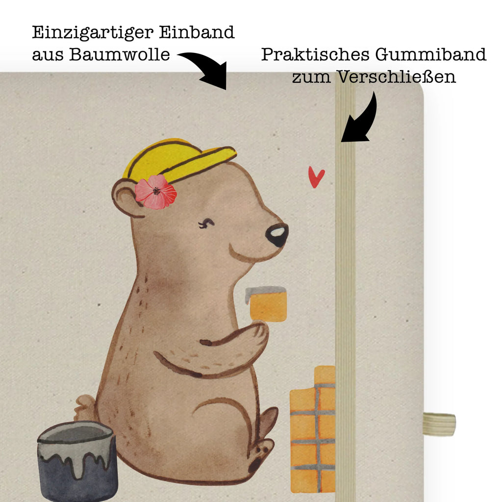 Baumwoll Notizbuch Maurerin mit Herz A5 Notizheft, Reisetagebuch, hardcover journal, hardcover notizbuch, Notizbuch DIN A5, a5 buch, Schreibbuch, din a5 buch, Notizbuch A5, Notizheft, A5 Heft, din a5 notizbuch, hardcover kladde, Schreibheft A5, Journal, Notizbuch A5 Hardcover, Tagebuch A5, notizbuch, Tagebuch, Skizzenbuch, Notizheft A5, a5 kladde, din a5 kladde, Journal A5, A5 Skizzenbuch, A5 Journal, A5 Notizbuch, Geschenk, Schenken, Jubiläum, Danke, Dankeschön, Beruf, Ausbildung, Abschied, Rente, Kollege, Kollegin, Arbeitskollege, Mitarbeiter, Firma, Gesellenprüfung, Maurermeisterin, Maurerbetrieb, Handwerkerin, Maurerin