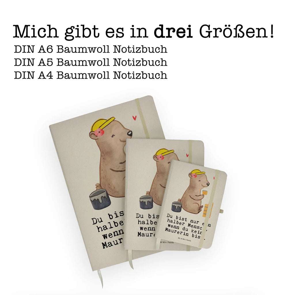 Baumwoll Notizbuch Maurerin mit Herz A5 Notizheft, Reisetagebuch, hardcover journal, hardcover notizbuch, Notizbuch DIN A5, a5 buch, Schreibbuch, din a5 buch, Notizbuch A5, Notizheft, A5 Heft, din a5 notizbuch, hardcover kladde, Schreibheft A5, Journal, Notizbuch A5 Hardcover, Tagebuch A5, notizbuch, Tagebuch, Skizzenbuch, Notizheft A5, a5 kladde, din a5 kladde, Journal A5, A5 Skizzenbuch, A5 Journal, A5 Notizbuch, Geschenk, Schenken, Jubiläum, Danke, Dankeschön, Beruf, Ausbildung, Abschied, Rente, Kollege, Kollegin, Arbeitskollege, Mitarbeiter, Firma, Gesellenprüfung, Maurermeisterin, Maurerbetrieb, Handwerkerin, Maurerin