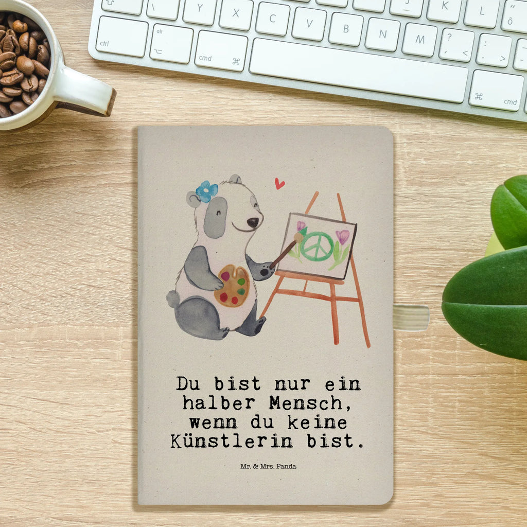 Cotton notebook female artist Heart entry book, sketchbook, diary, address book, notepad, writing book, notebook, journal, notes, gift, gift idea, best, farewell gift, passing exam, anniversary, retirement, promotion, job start, sayings, funny, profession