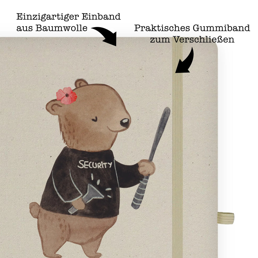 Cotton notebook Female security service employee Heart writing book, notebook, diary, notepad, sketchbook, entry book, address book, notes, journal, gift, gift idea, best, farewell gift, passing exam, anniversary, retirement, promotion, job start, sayings, funny, profession