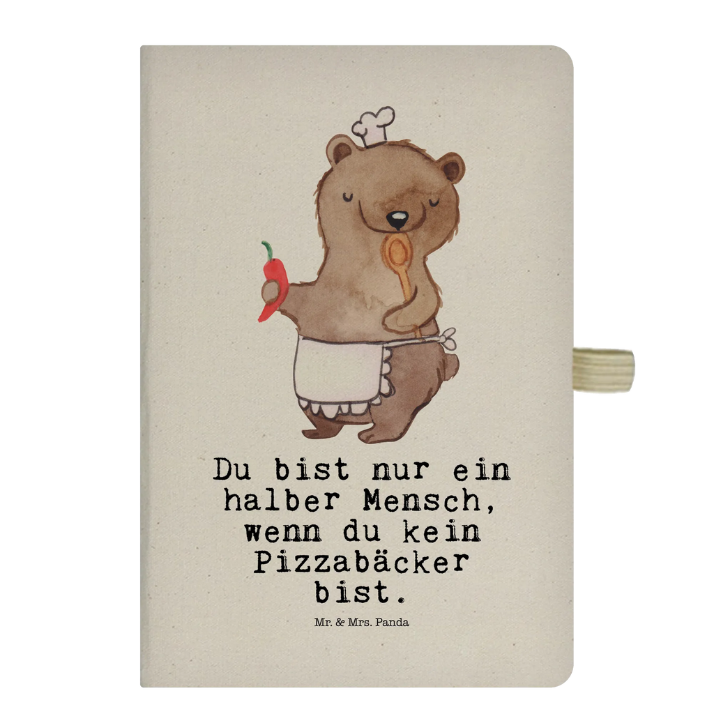 Cotton notebook Pizza Baker Heart writing book, diary, notepad, notebook, entry book, notes, sketchbook, address book, journal, gift, gift idea, best, farewell gift, passing exam, anniversary, retirement, promotion, job start, sayings, funny, profession