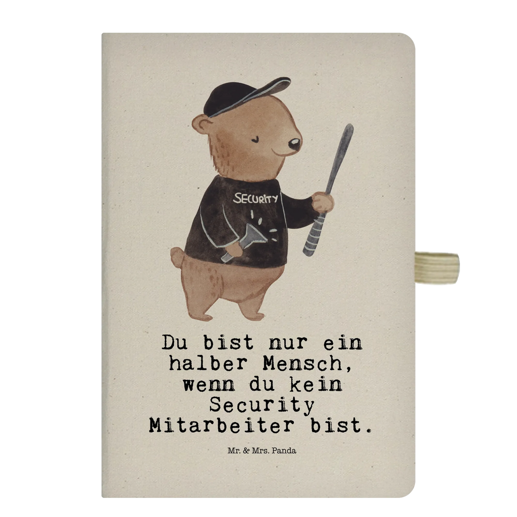 Cotton notebook Security Guard Heart diary, entry book, notes, notepad, writing book, address book, sketchbook, journal, notebook, gift, gift idea, best, farewell gift, passing exam, anniversary, retirement, promotion, job start, sayings, funny, profession