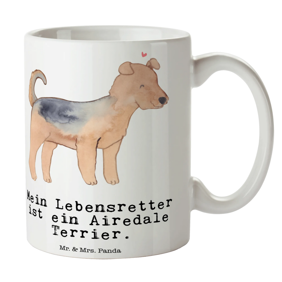 Mug Airedale Terrier Lifesaver gift, animal lover, giving, dog breed, purebred dog, dog owner, puppy