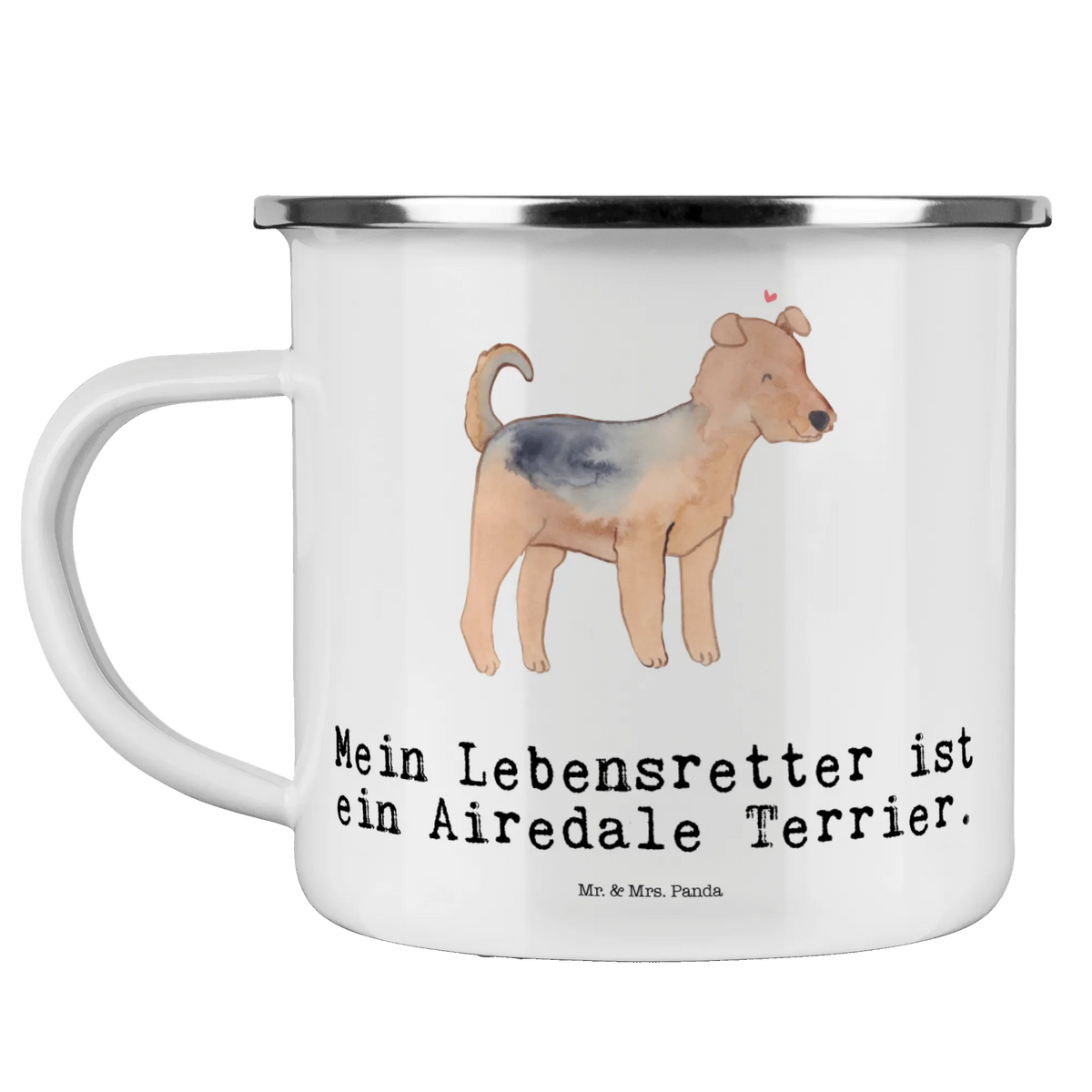 Camping Emaille Tasse Airedale Terrier Lebensretter Emailletasse, Teebecher, becher emaille, Kaffeepott, Motivtasse, Pott, wandertasse, Campingbecher, Haferl, Reisebecher, emaillebecher, Blechtasse, Teetasse, Campingtasse, wanderbecher, metallbecher, reisetasse, Tasse Emaille, Emaille Becher, outdoortasse, blechbecher, Outdoor Becher, Emaille Tasse, Outdoor Tasse, Geschenk, Schenken, Hund, Hunderasse, Rassehund, Hundebesitzer, Tierfreund, Welpe