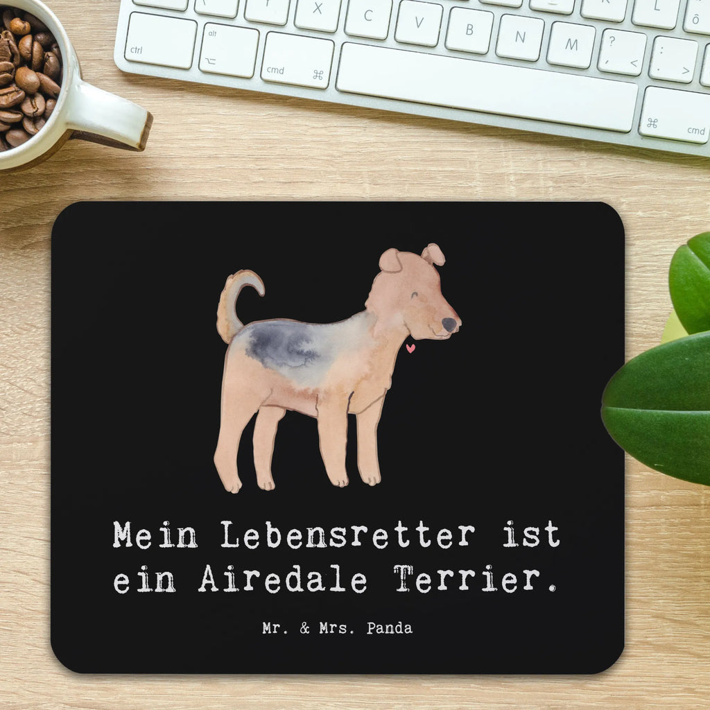 Mauspad Airedale Terrier Lebensretter Arbeitszimmer, Designer Mauspad, Einzigartiges Mauspad, Mauspad Büro, Büroausstattung, PC Zubehör, Mousepad, Mauspad, Computer zubehör, Mausunterlage, Hund, Hunderasse, Rassehund, Hundebesitzer, Geschenk, Tierfreund, Schenken, Welpe