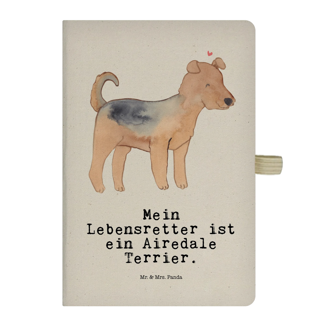 Cotton notebook Airedale Terrier Lifesaver diary, notepad, notebook, journal, writing book, address book, sketchbook, notes, entry book, Dog, dog breed, purebred dog, dog owner, gift, animal lover, giving, puppy