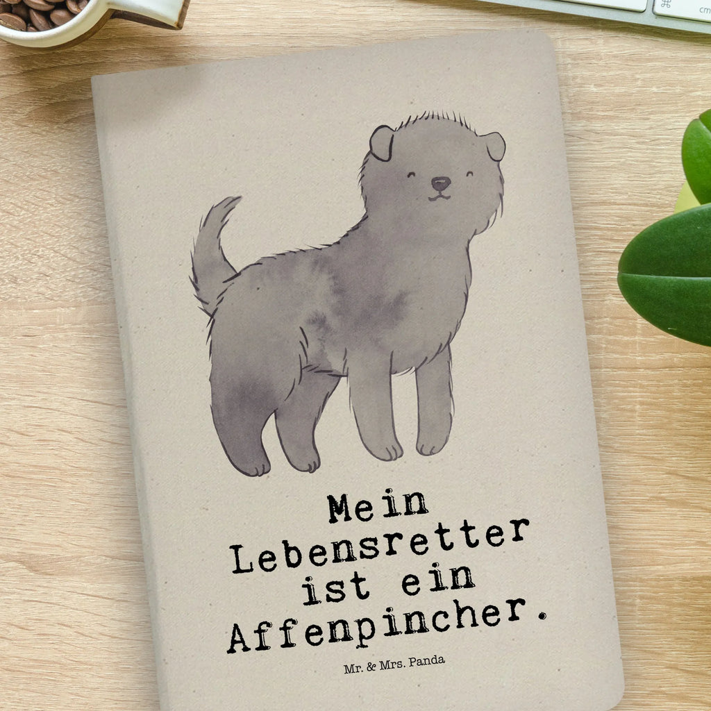 Cotton notebook Affenpinscher Lifesaver entry book, diary, notebook, writing book, address book, journal, notepad, notes, sketchbook, Dog, dog breed, purebred dog, dog owner, gift, animal lover, giving, puppy