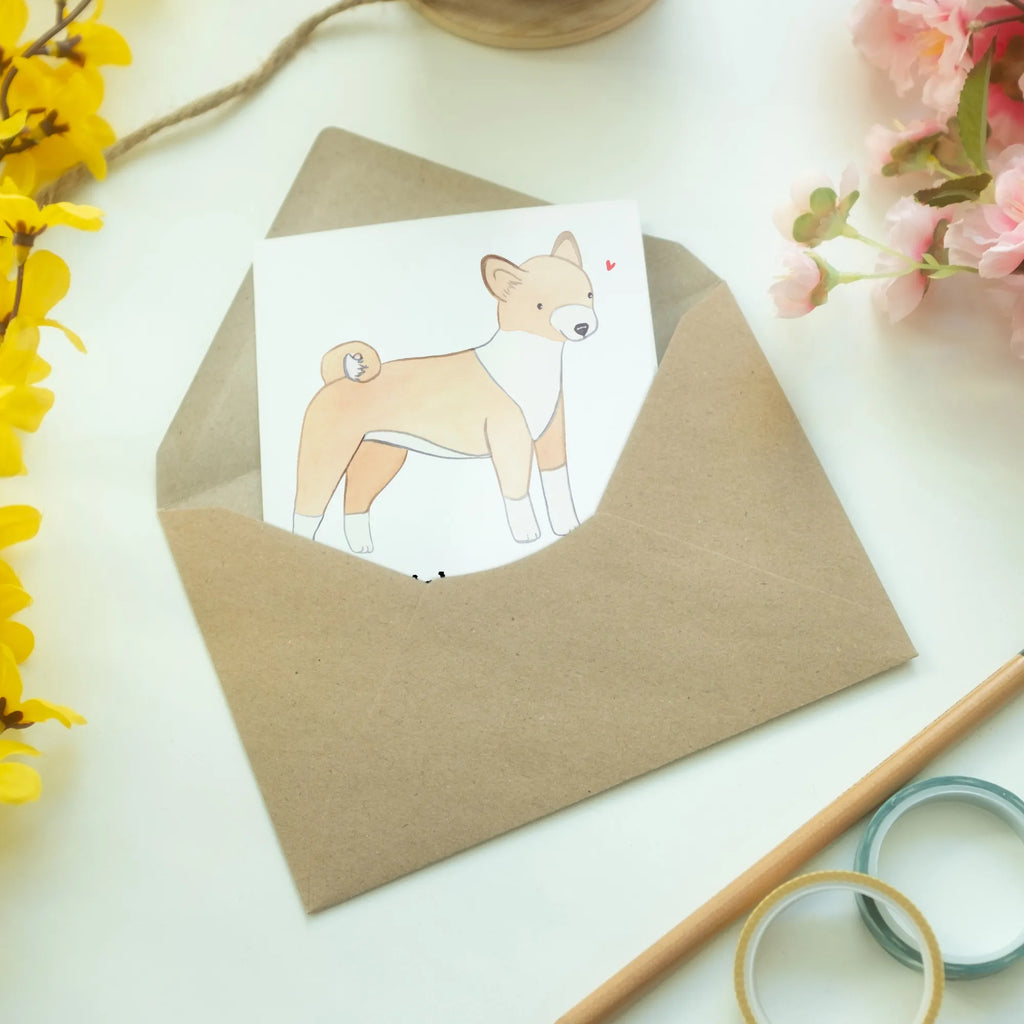 Greetings card Basenji moment greeting card, birthday card, folding card, invitation card, wedding card, Dog, dog breed, purebred dog, dog owner, gift, animal lover, giving, puppy