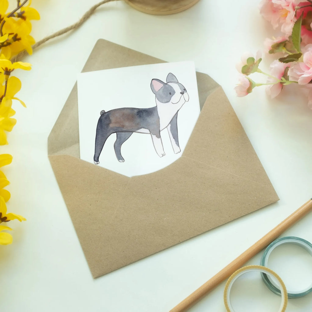 Greetings card Boston Terrier Moment folding card, birthday card, invitation card, wedding card, greeting card, Dog, dog breed, purebred dog, dog owner, gift, animal lover, giving, puppy