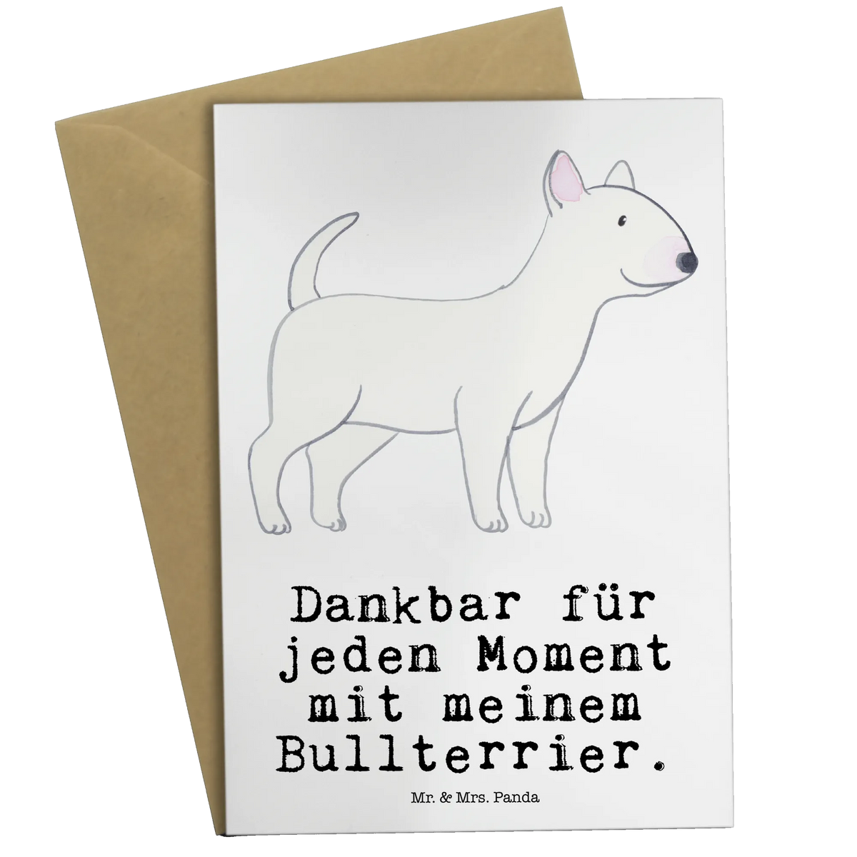 Greetings card Bull Terrier Moment birthday card, folding card, wedding card, invitation card, greeting card, Dog, dog breed, purebred dog, dog owner, gift, animal lover, giving, puppy