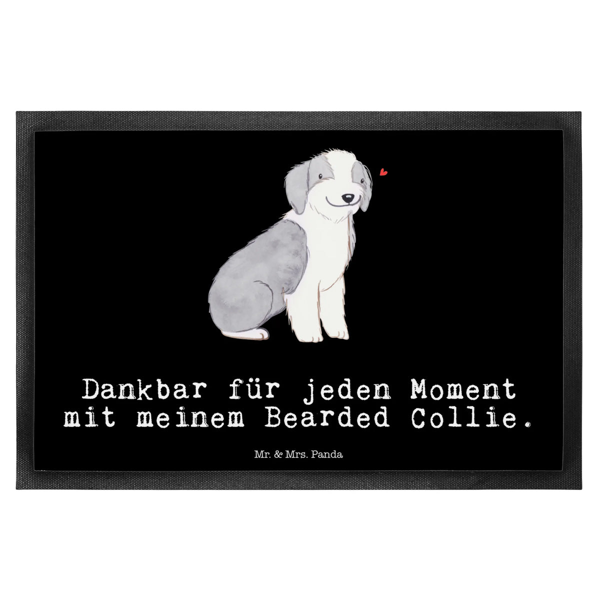 Doormat Bearded Collie moment gift, animal lover, giving, dog breed, purebred dog, dog owner, puppy