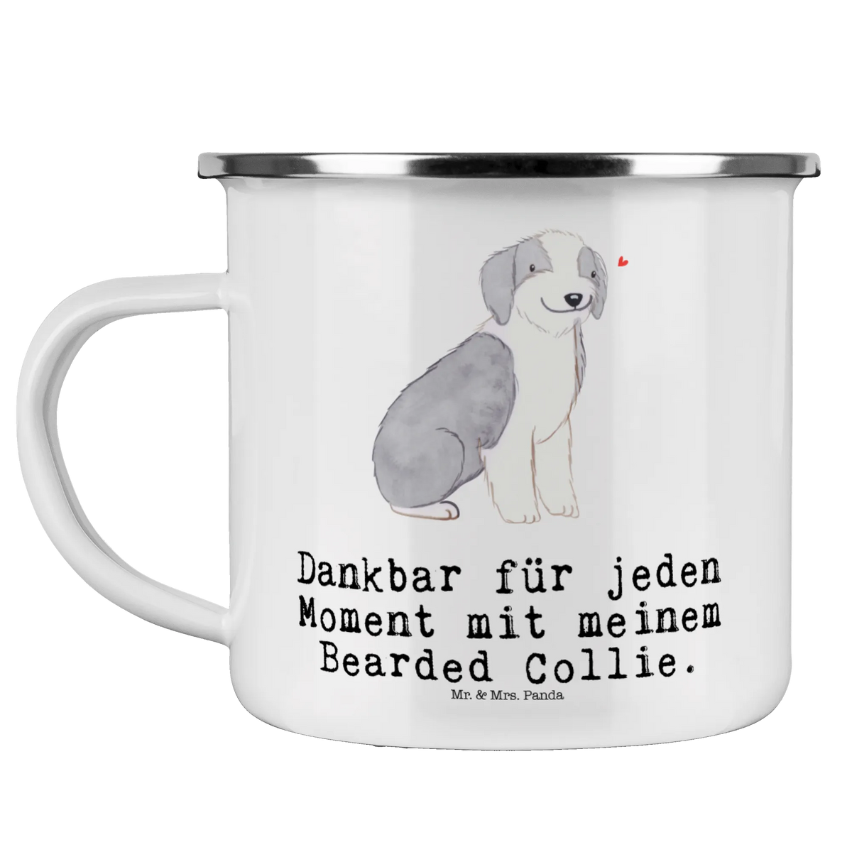 Enamel camping mug Bearded Collie moment tin coffee cup, campfire mug, enamel camping cup, enamel drinking mug, enamel mug, camper mug, adventure mug, hiking mug, camping mug, steel mug for camping, outdoor cup, lightweight camping mug, bushcraft mug, camp coffee mug, camping metal cup, stainless steel drinking cup, metal camping mug, backpacking mug, metal cup, travel mug, Dog, dog breed, purebred dog, dog owner, gift, animal lover, giving, puppy