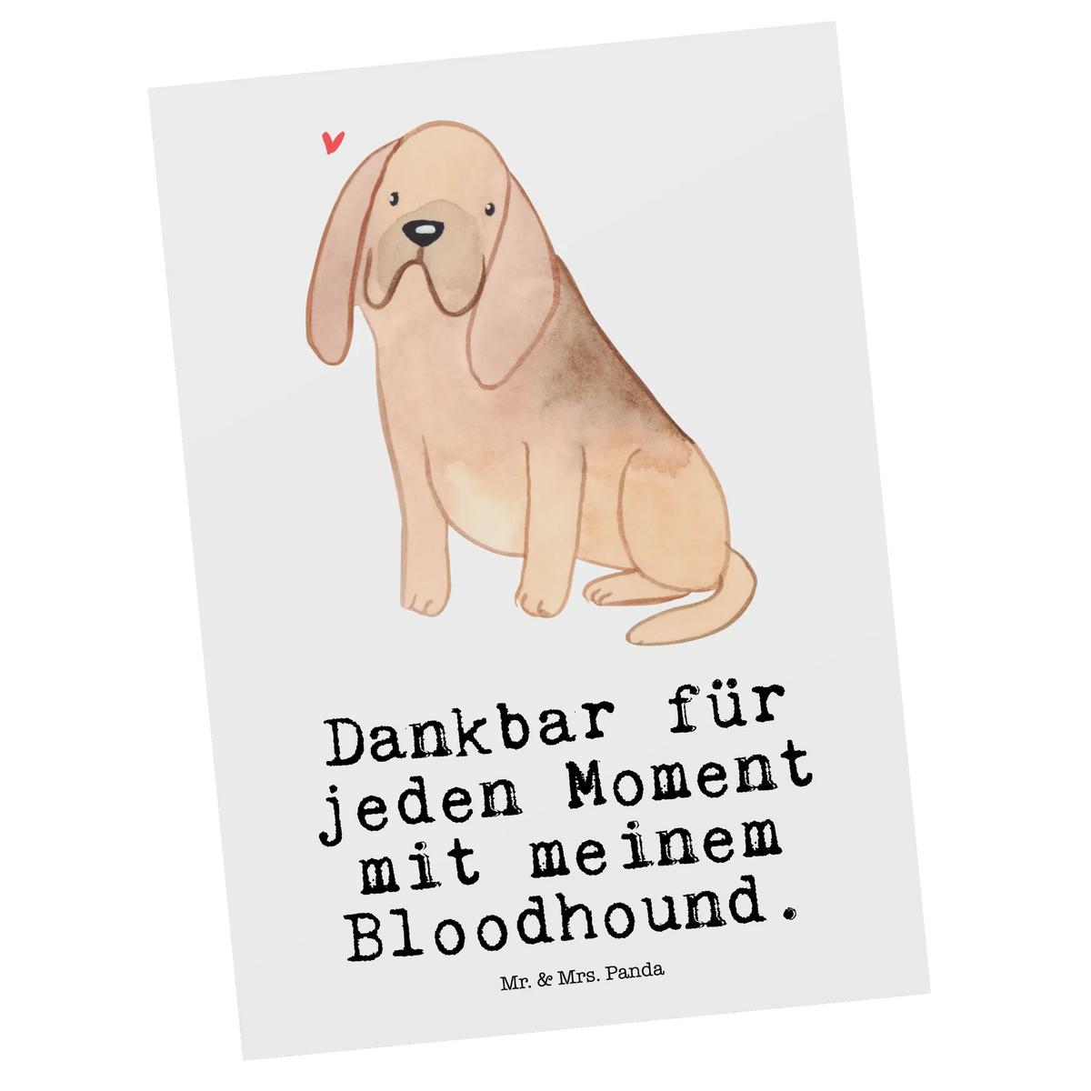 Postcard Bloodhound moment invitation, card, Postcard, paper, postcards, invitation card, gift card, gift, letter, Dog, dog breed, purebred dog, dog owner, animal lover, giving, puppy