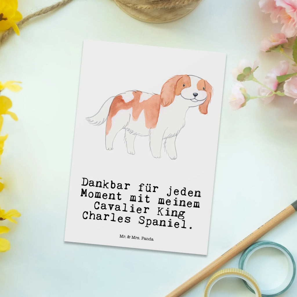 Pocztówka Cavalier King Charles Spaniel chwila Pies, rasa psa, pies rasowy, właściciel psa, prezent, miłośnik zwierząt, dawanie, szczeniak