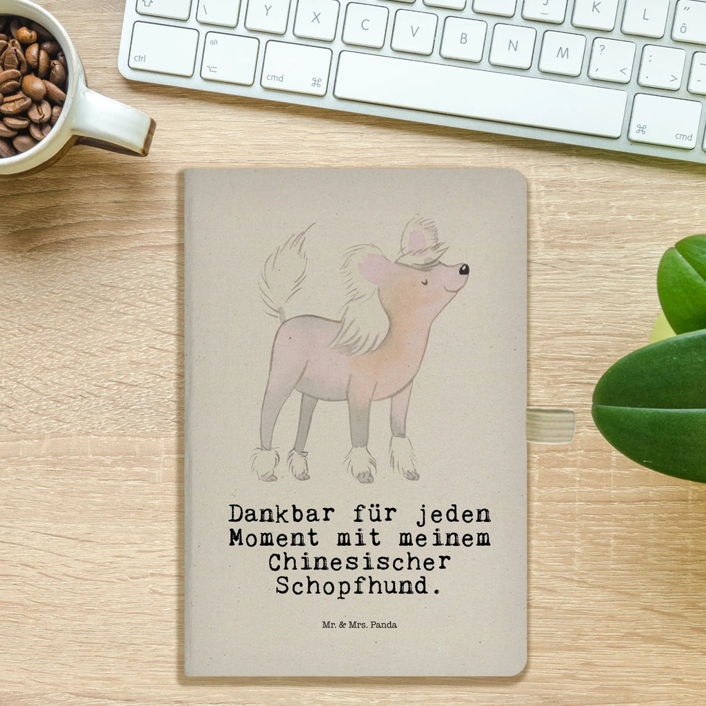 Cotton notebook Chinese Crested Dog Moment writing book, notes, entry book, notebook, sketchbook, journal, diary, address book, notepad, Dog, dog breed, purebred dog, dog owner, gift, animal lover, giving, puppy